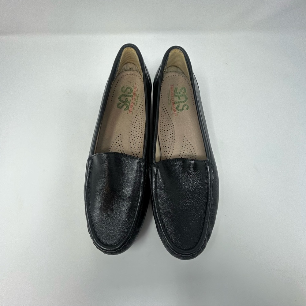 SAS Women Simplify Moccasin Loafer Leather Slip-On Round Toe Comfort Narrow 8 N - Picture 5 of 12